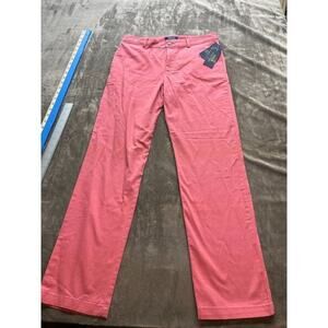 Polo Ralph Lauren Khaki Dress Pants 16 Stretch Pink Cotton Trouser Chino‎ NWT